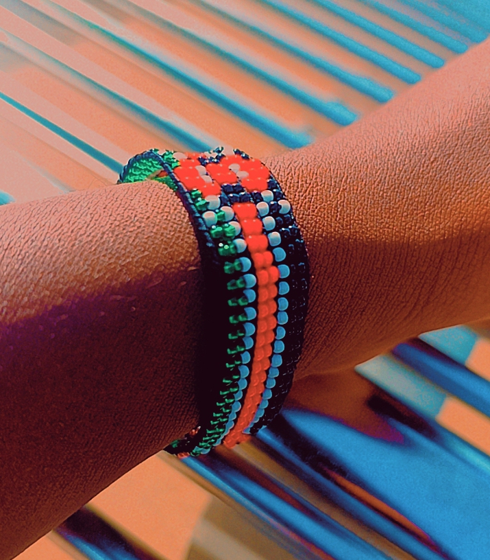 A Kenyan flag wristband